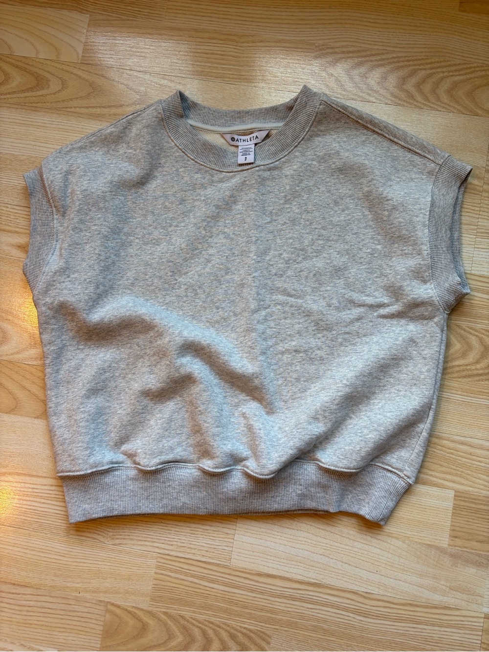 Athleta sleeveless terry sweatshirt top
